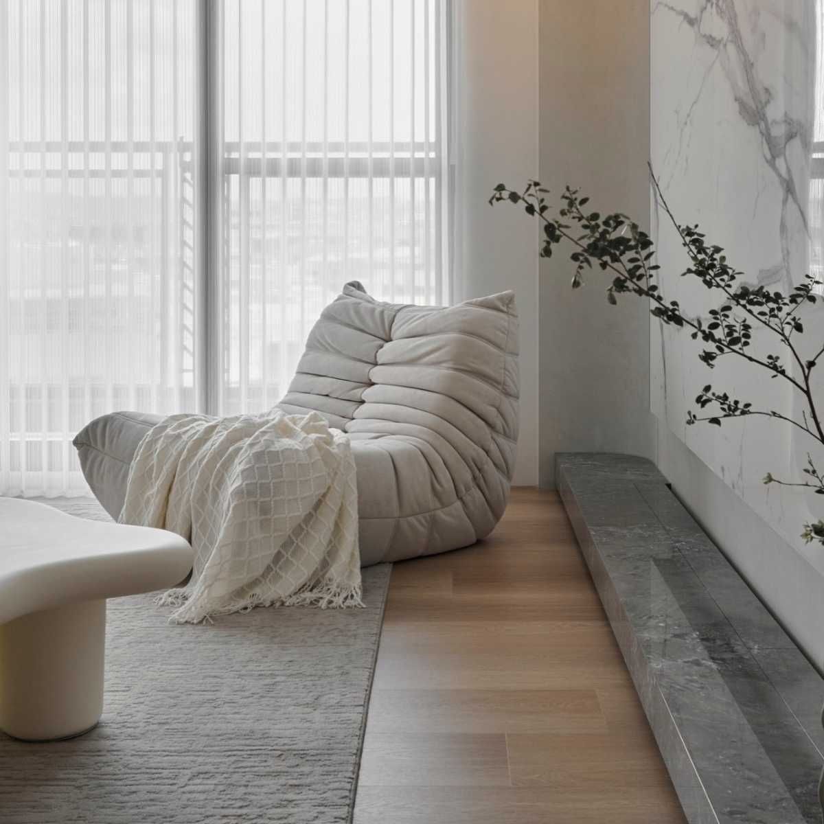 NOWOCZESNA Leniwa SOFA Wypoczynkowa | Pojedynczy FOTEL do Salonu