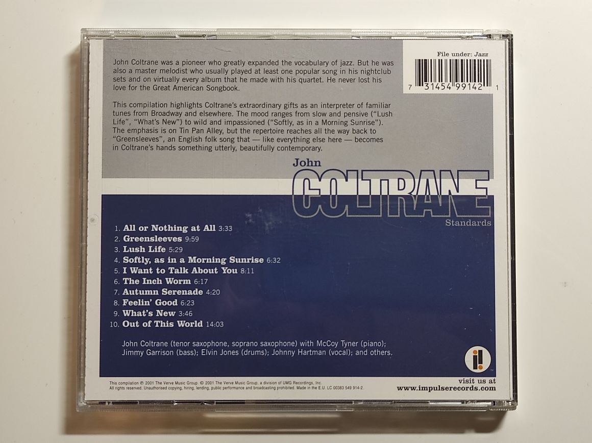 John Coltrane Standards CD stan idealny wysyłka