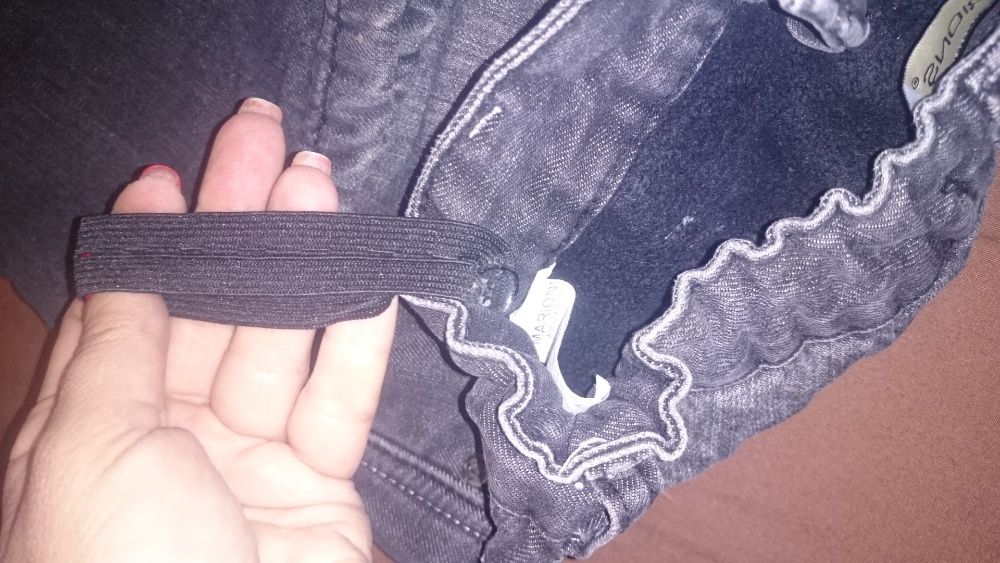 Джинсы теплые на флисе р.164