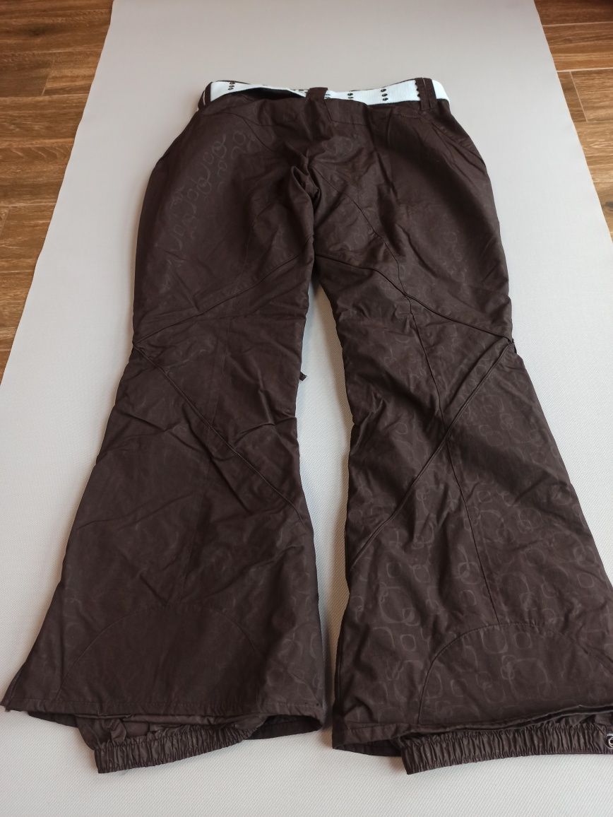 Powderroom spodnie snowboardowe rozmiar damskie XL kolor brązowy