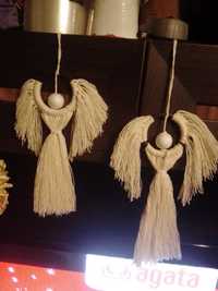 Aniołki zawieszki ze sznurka