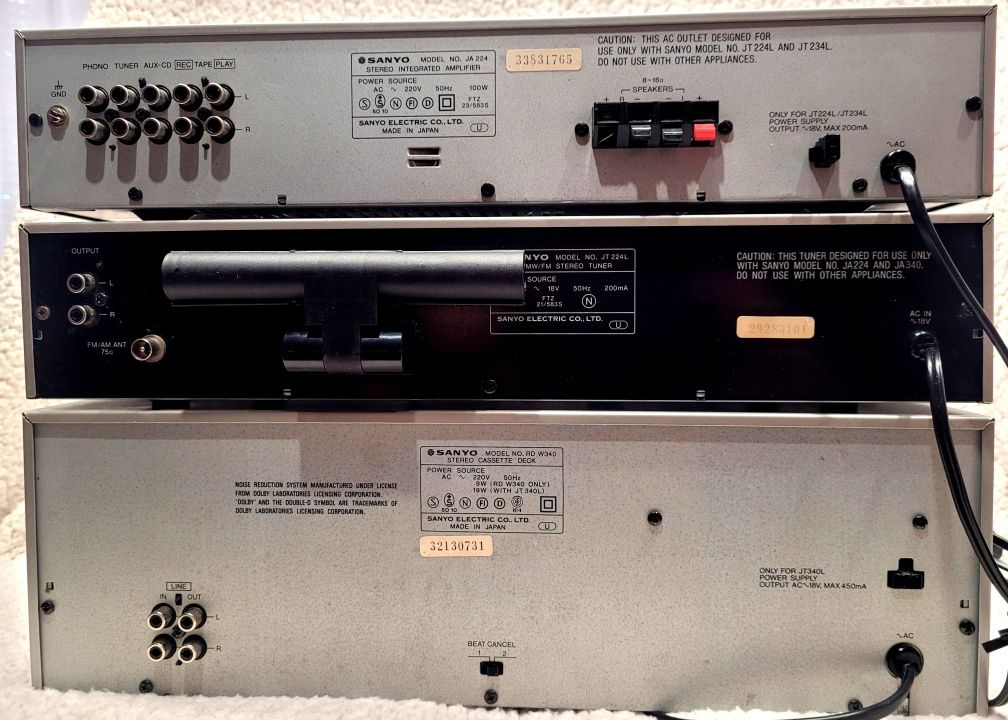 Wieża Sanyo , JA 224 , JT 224L , RD W340