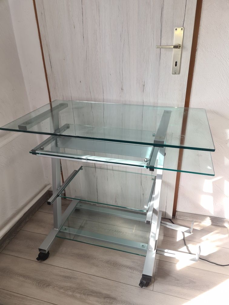 Stolik komputerowy szklany biurko