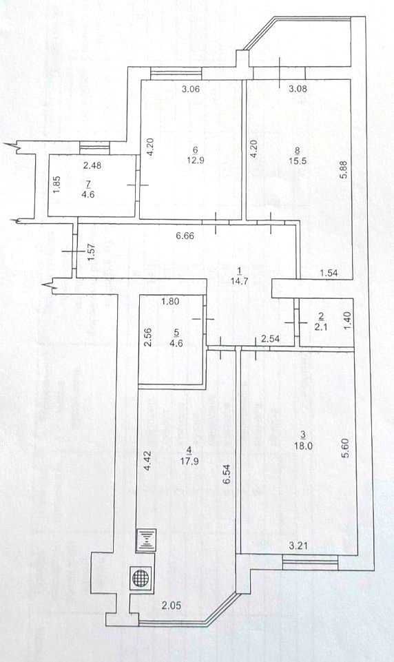 Продам 3-к квартиру, новострой, Вознесеновский район, бул. Центральный