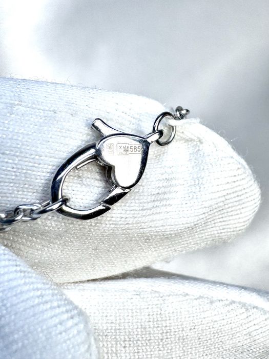 Золотий набір з діамантами у стилі Van Cleef