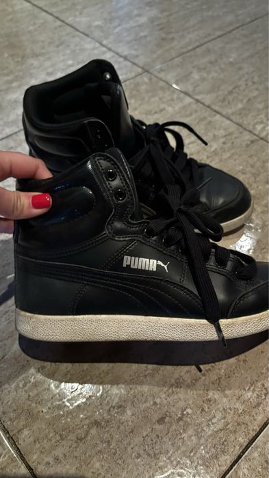 Tenis puma couro preto 37
