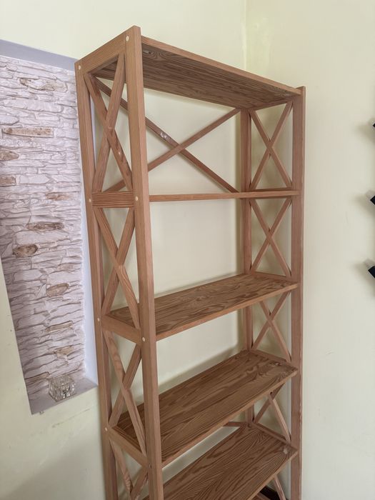 Стелаж деревʼяний 197х80х30 см