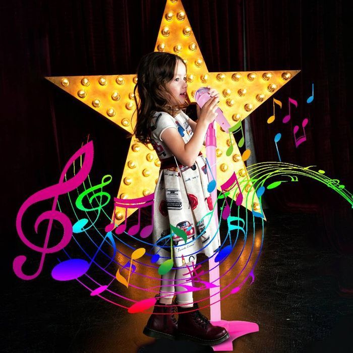 Gitara Elektryczna Rockowa+ Mikrofon Na Statywie