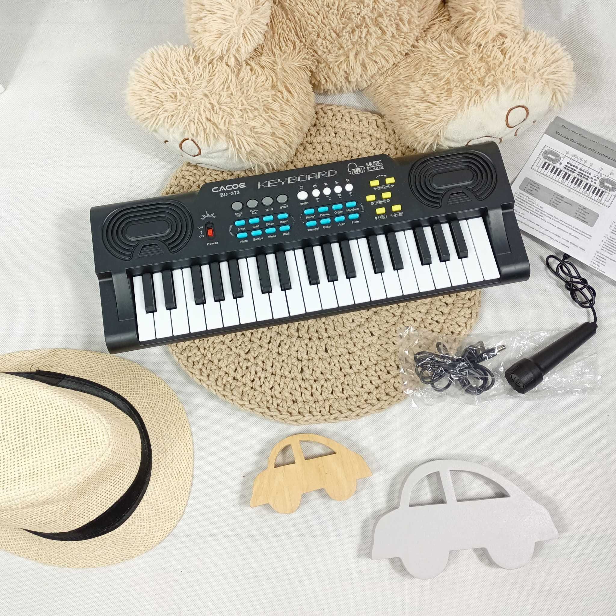 Pianinko Keyboard Cacoe nowe z mikrofonem