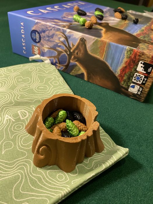 Pinhas e tronco para Cascadia