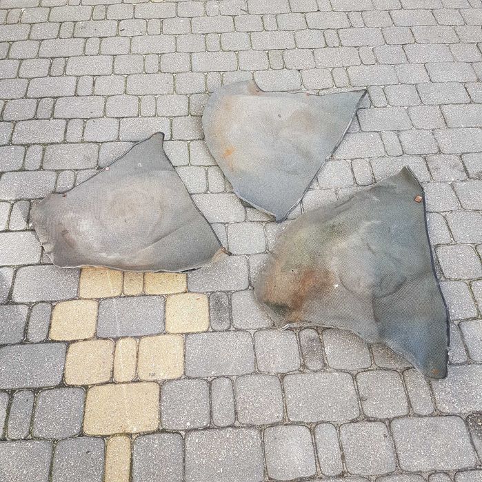 Dywan nadkola wykładzina obicie nakładka lewa Fiat 126p Maluch  FL ST