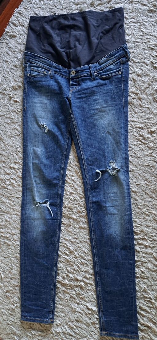 Jeansy ciążowe H&M 38 spodnie ciążowe