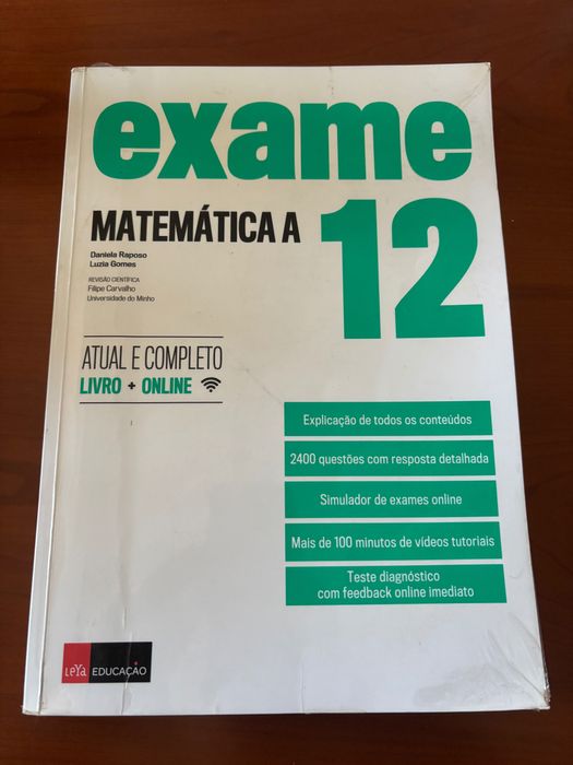 Livro Preparação de Exame Matemática 12 (Leya Educação)