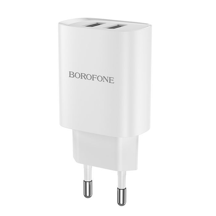 Borofone Ładowarka Sieciowa Bn2 Super - 2Xusb - 2,1A Biała