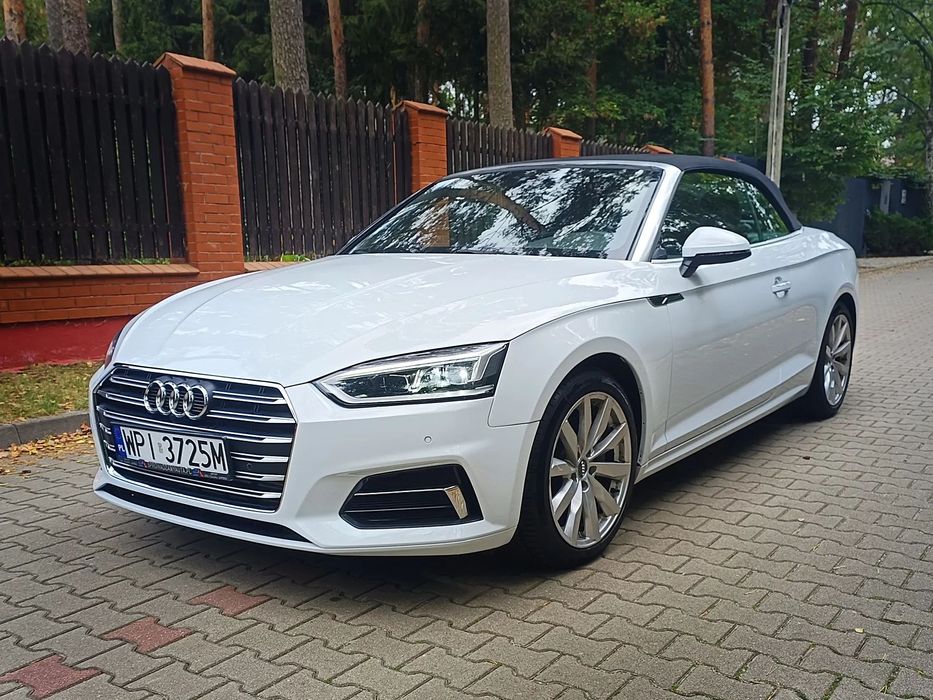 Audi A5 Cabrio Super stan, bogata wersja, niewielki przebieg