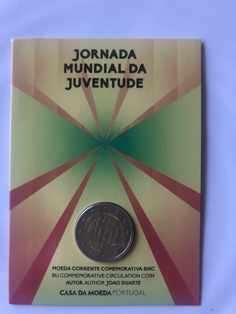 Moedas 2€ - Jornada Mundial da Juventude Proof e BNC