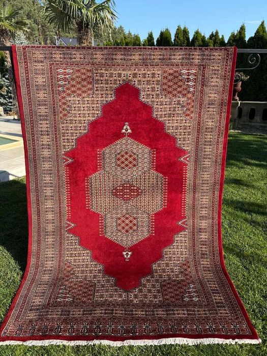 Nowy dywan kaszmirowy Pakistan Buchara ART DECO 280x180 gal. 15 tyś
