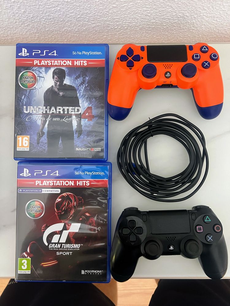 Playstation 4 Slim [1TB] + Jogos + Comando ( leia todo anuncio )