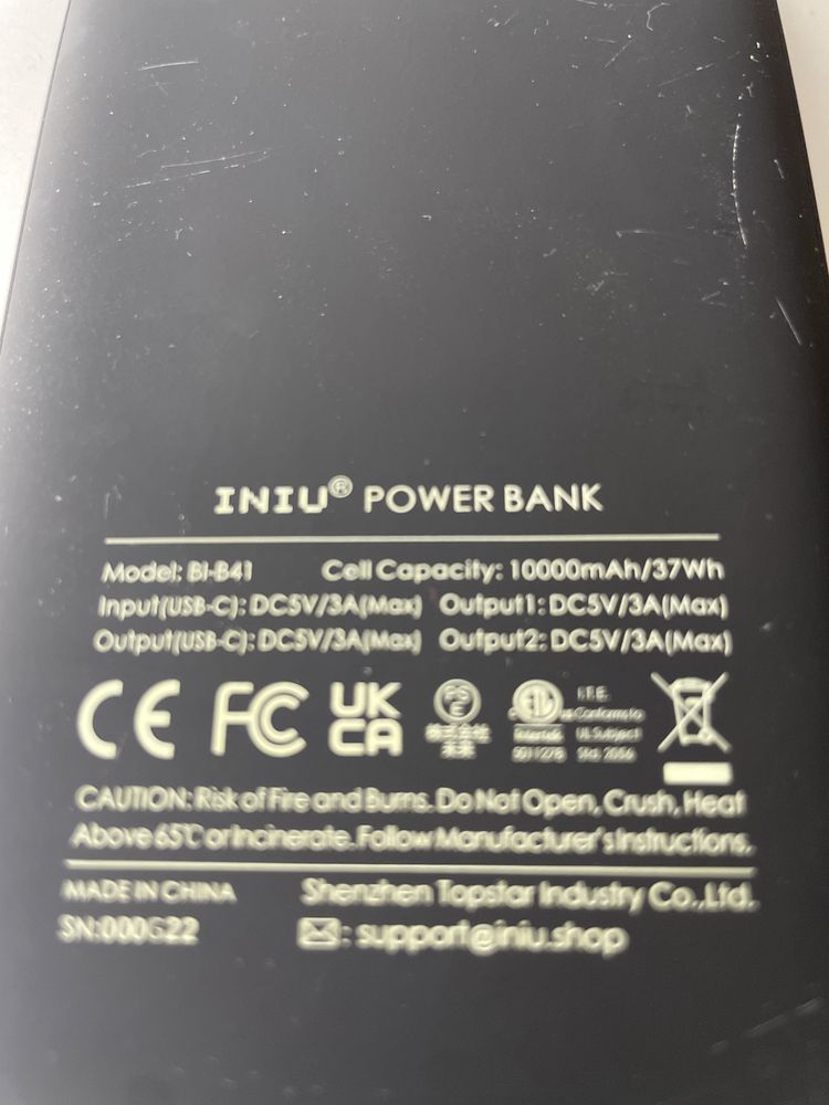 Power bank iniu do iphone samsung xiaomi