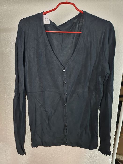 Casaco de malha preto homem XL