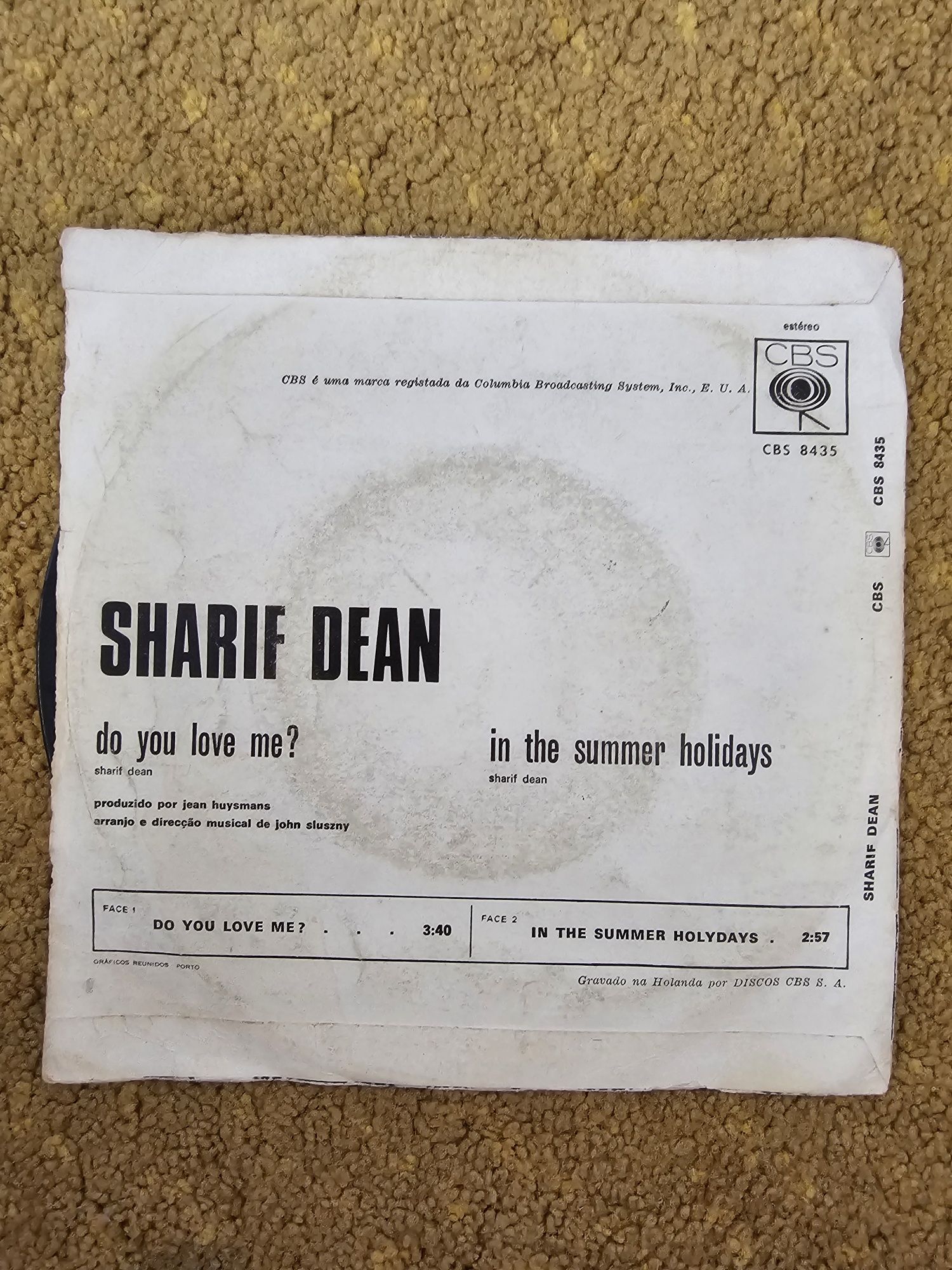 Disco vinil 7" Sharif Dean
