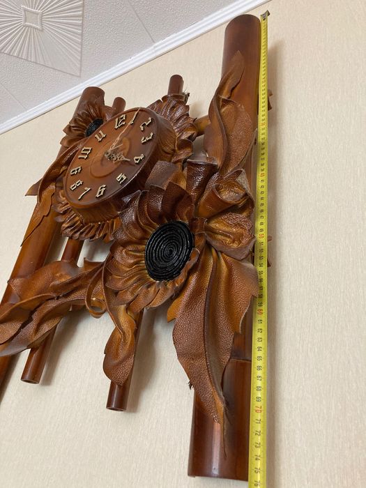 Zegar  obraz- okazja, skóra