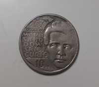 Moneta 10zł z Marią Skłodowską Curie.