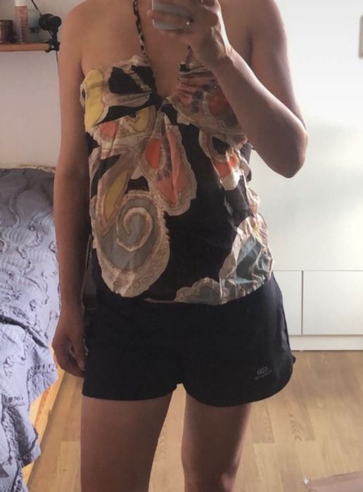 Bluzeczka top wiązana na szyi