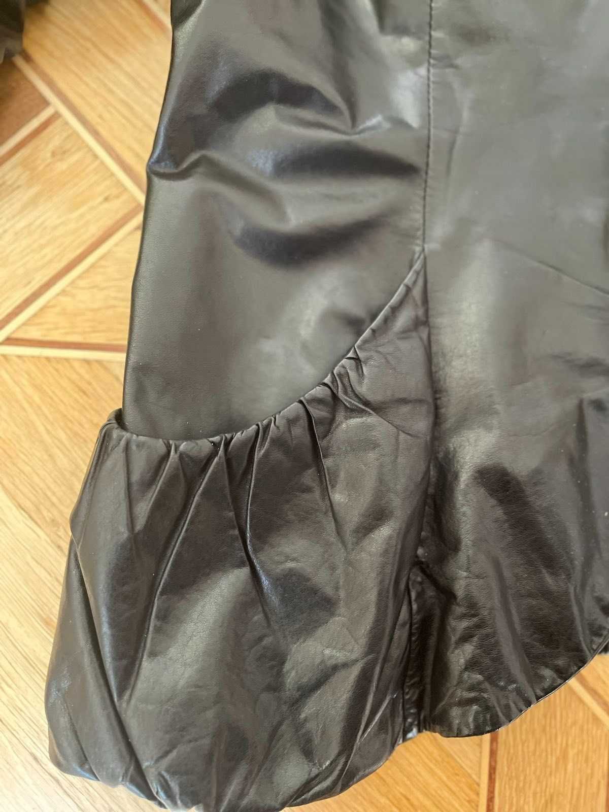 Женская кожаная куртка Harmanli размер 48, Eur 42, L-XL кожа ягненка