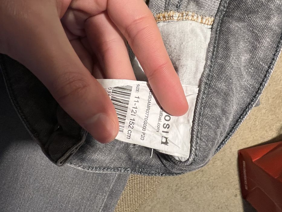 Calças de ganga cinzentas tiffosi 12A 152cm