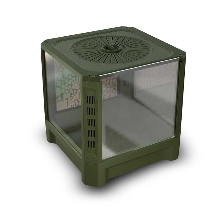 Terrarium 15x15x15 Zielone Dla Modliszki, Skakuna, Ptasznika, Pająka