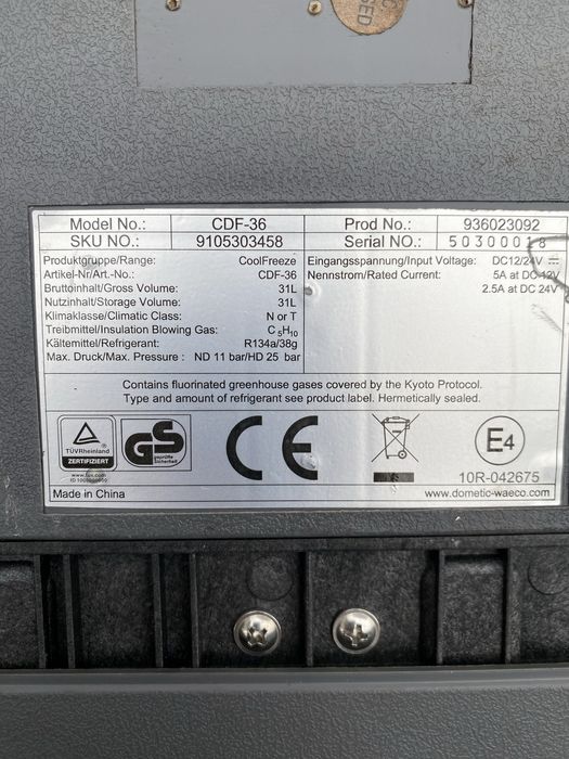 Автохолодильник Waeco CDF-36 DC компрессорный 12/24 V Cool Freeze 31