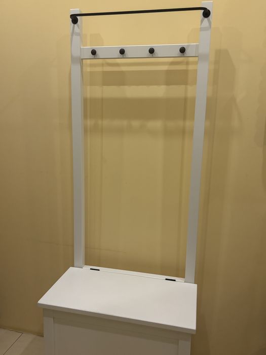 Szafka IKEA Hemnes ława ze skrzynią biała wieszak