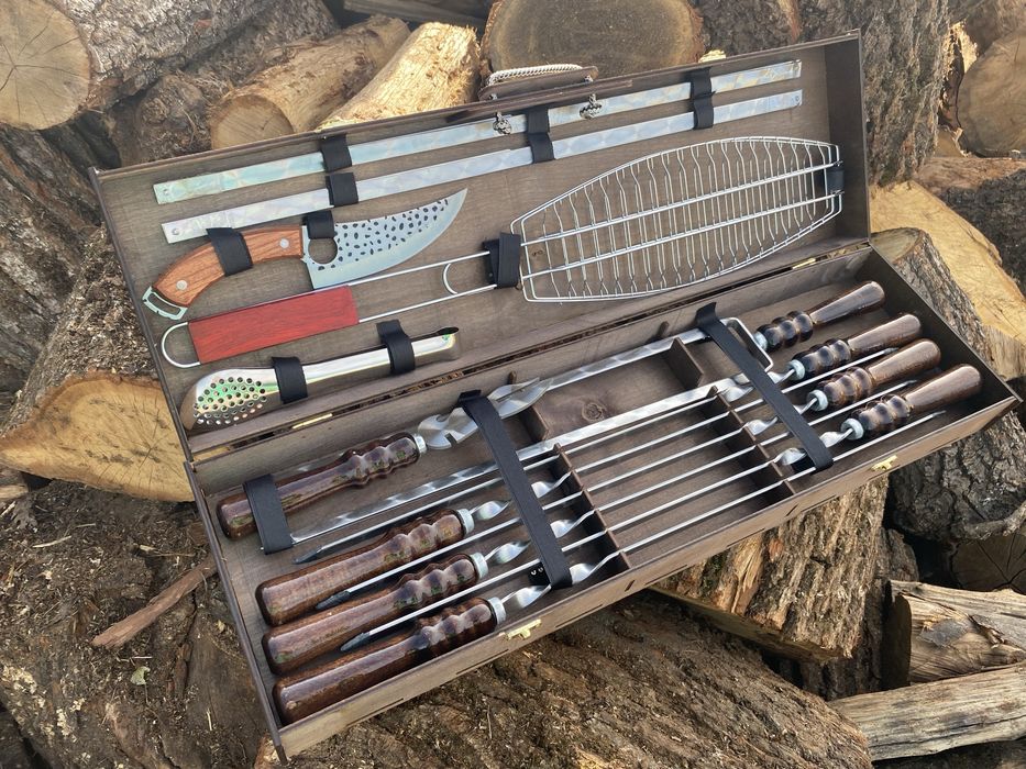 Набір шампурів на подарунок Новий Рік чоловіку