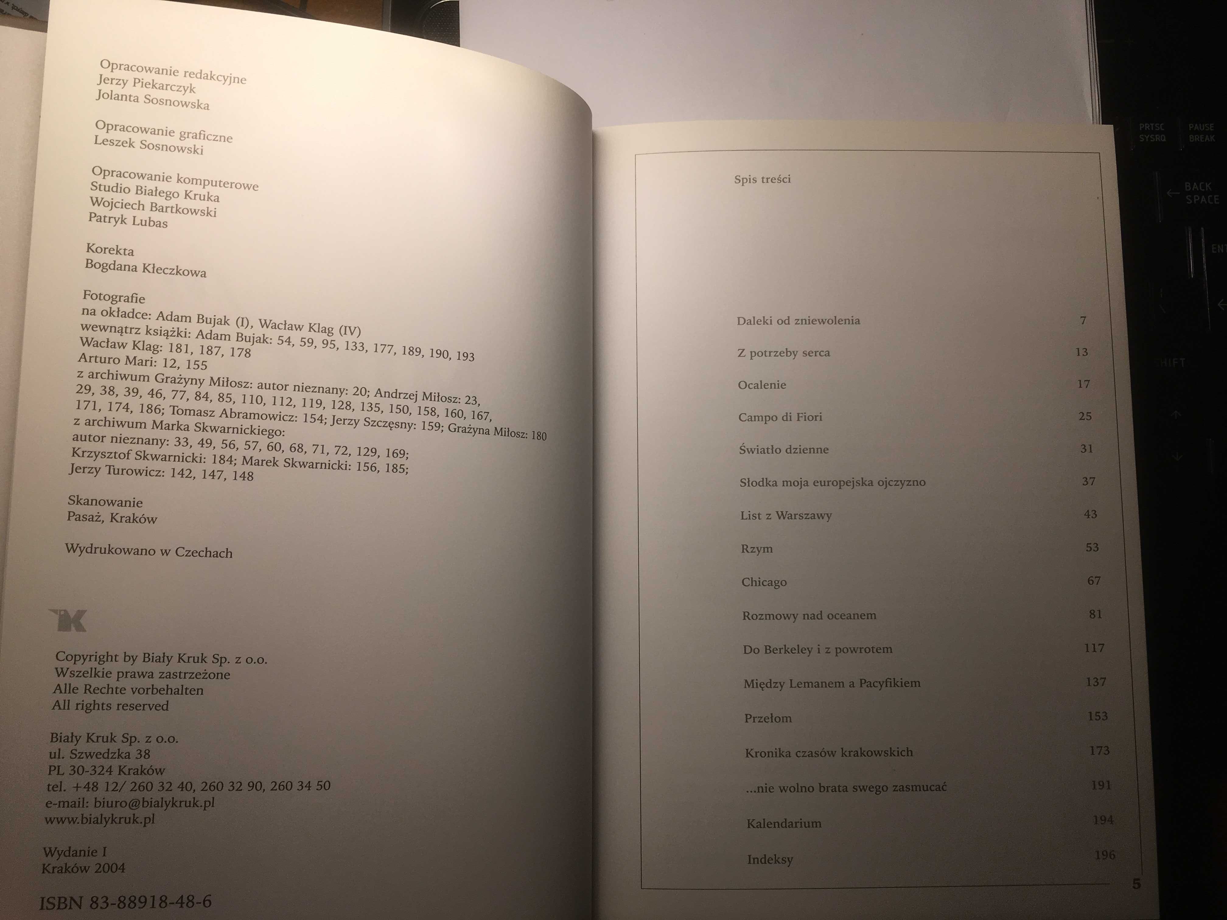 "Mój Miłosz" Marek Skwarnicki, wyd. I, 2004 r