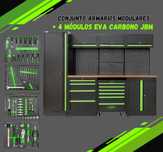 Conjunto Armários Modulares + 4 Módulos EVA CARBONO JBM JL20