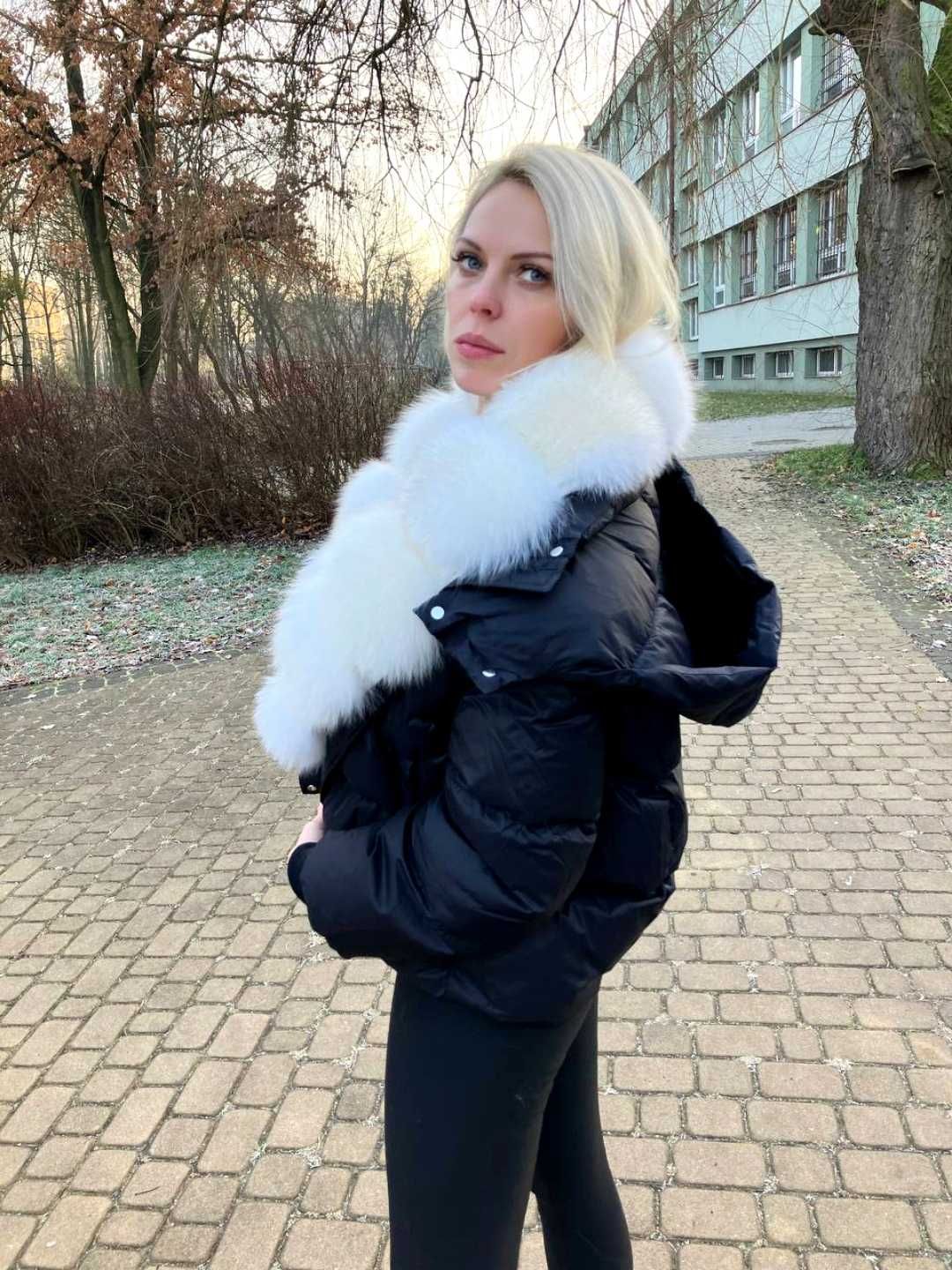Kurtka. Naturalne futro lisa