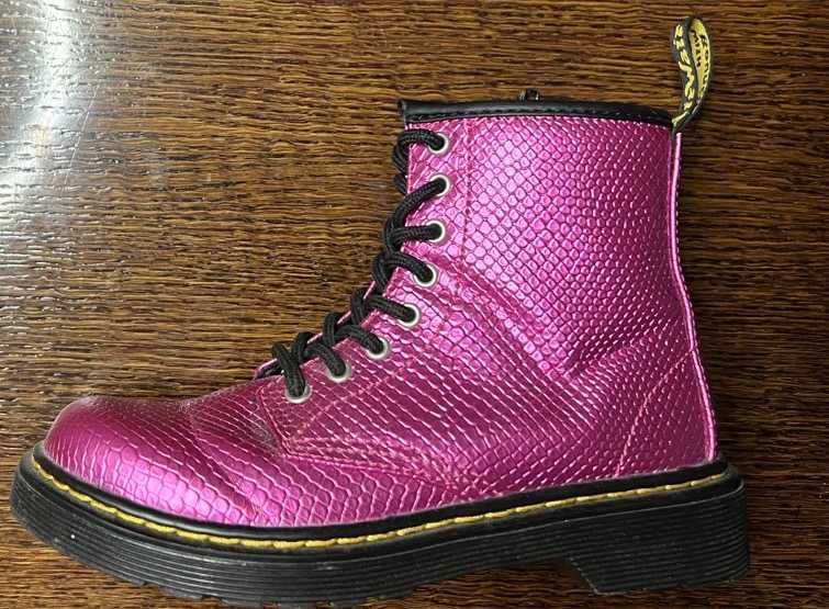 Glany Dr Martens różowe  dziewczęce rozmiar 32