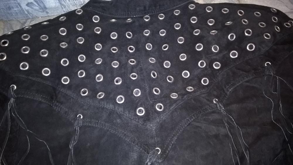 kurtka damska skórzana/zamszowa r40 ramoneska