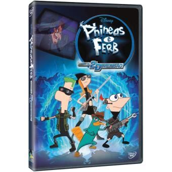 DVD Phineas e Ferb Através d 2ª Dimensão Filme FALADO Português Fineas