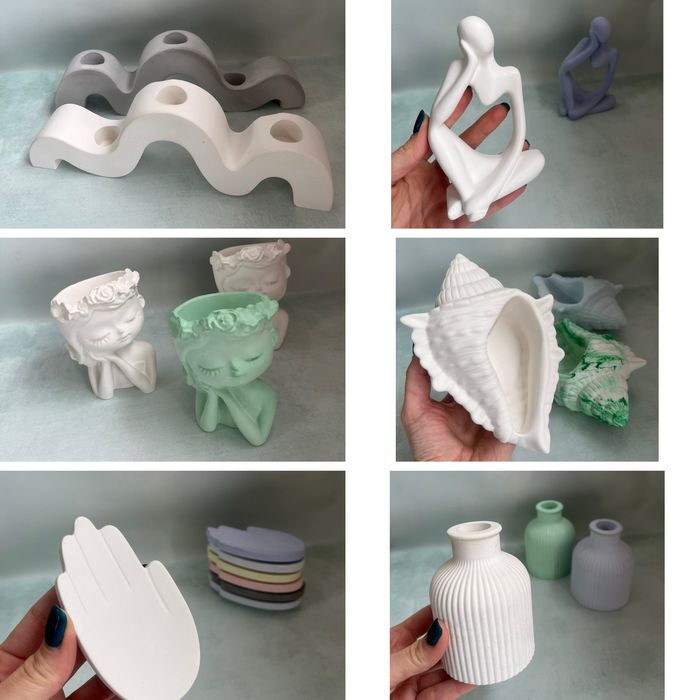 Опт, гіпсові вироби, кашпо