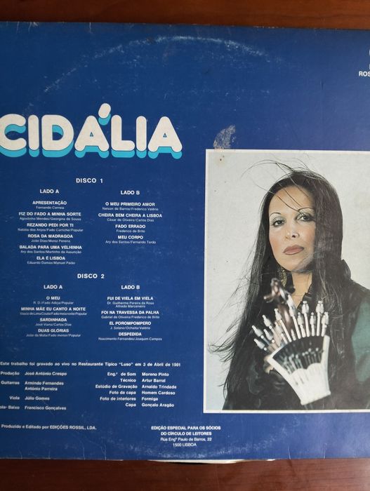LP duplo Cidália - A Verdade do Fado