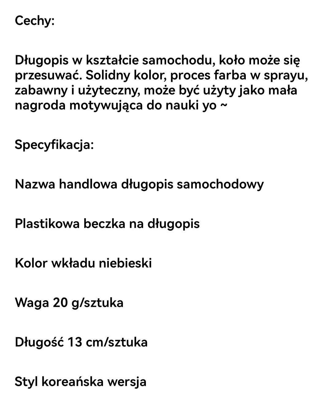 Długopisy 5 sztuk NOWE