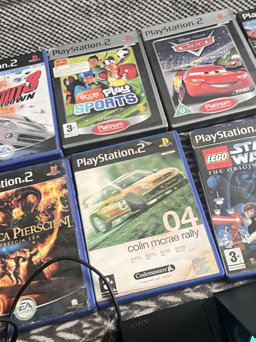 playstation 2 z grami ps2 slim