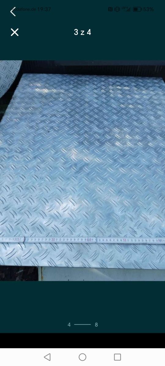 Blachy perforowane aluminiowe 125cmx80cm