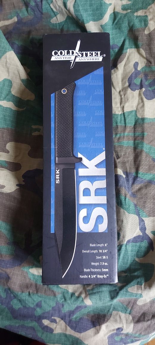Nóż Cold Steel SRK Black SK5