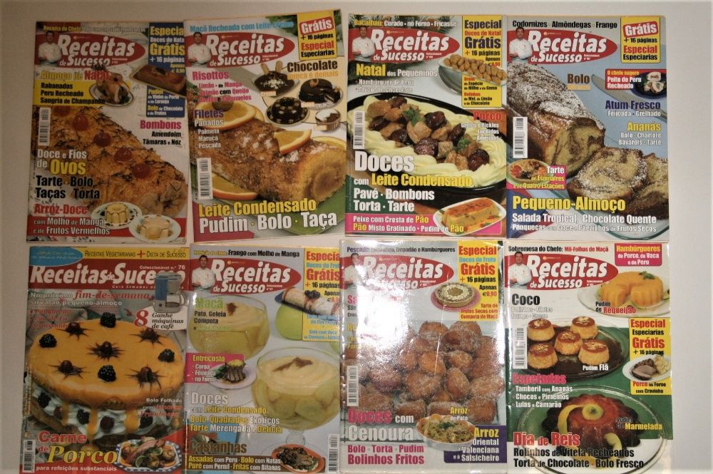 Lote 16 revistas de culinária 2006
