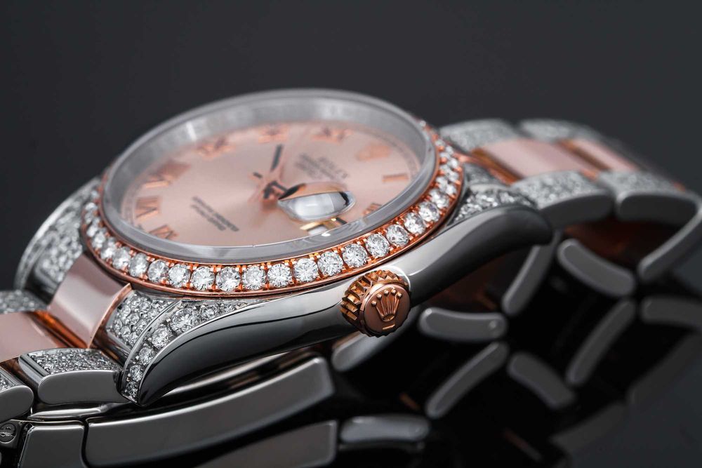 Zegarek Rolex 36mm z diamentami