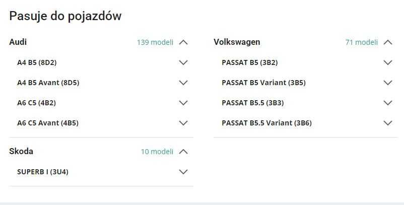 Łącznik stabilizatora Passat Audi - 2 szt.
