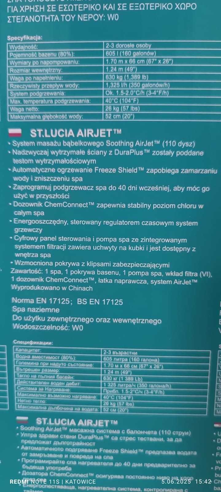 Jacuzzi lay-z-spa xtras + podkład